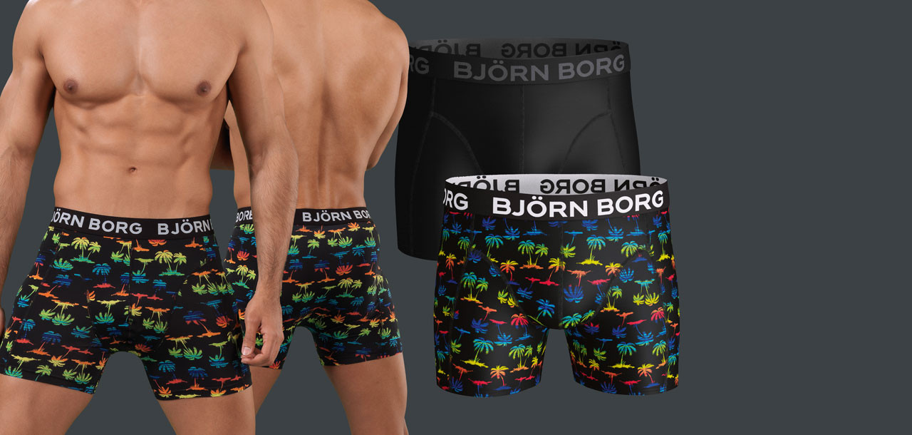 Bjorn Borg Rainbow Palm Boxershort 2-Pack 1158,