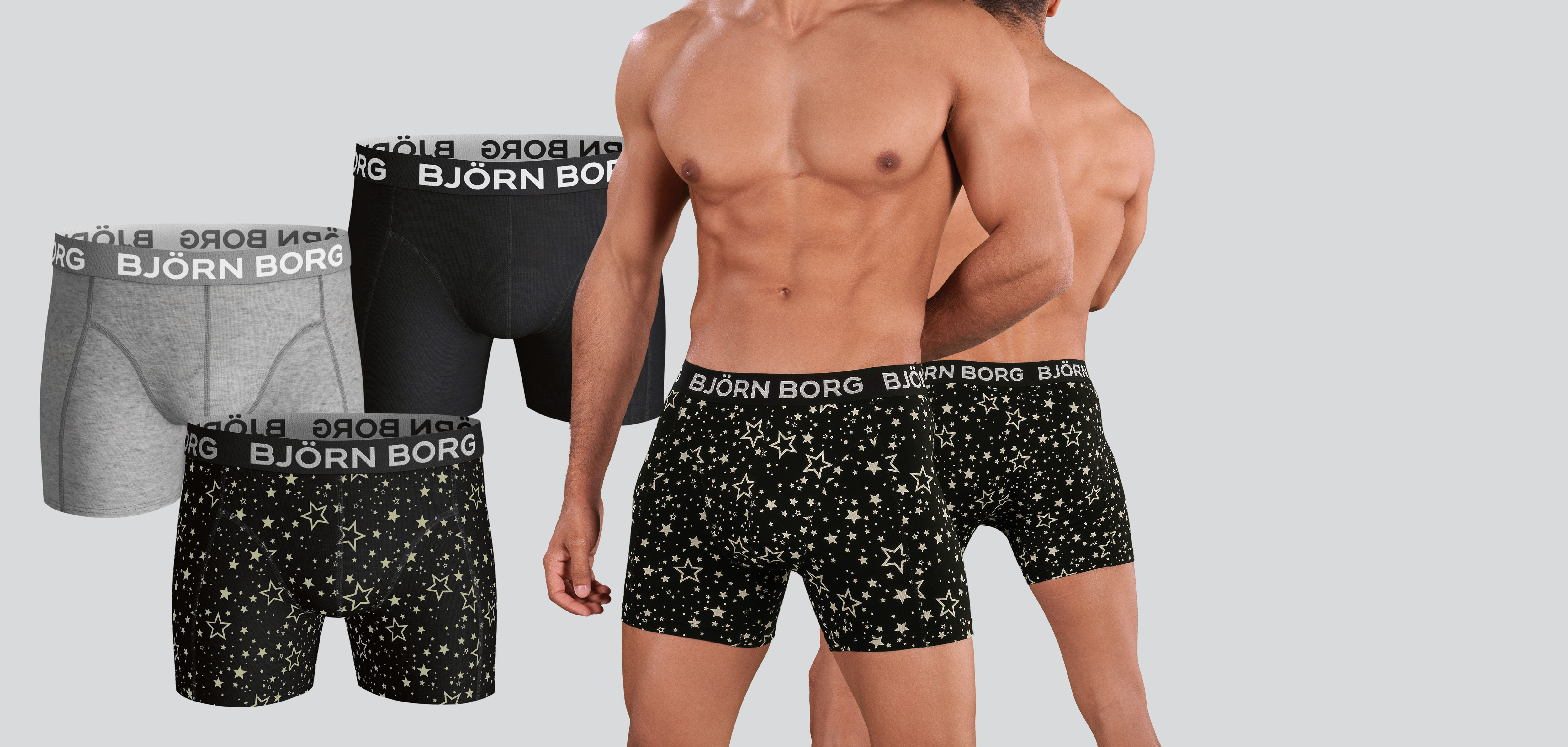 Bjorn Borg Sammy Graphic Star Boxershort 3-Pack 1028,