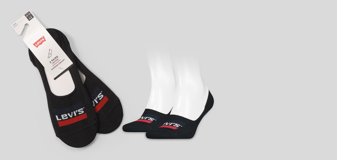 Levi_s Low Rise Sportswear Logo Socks 2-Pack 6001,