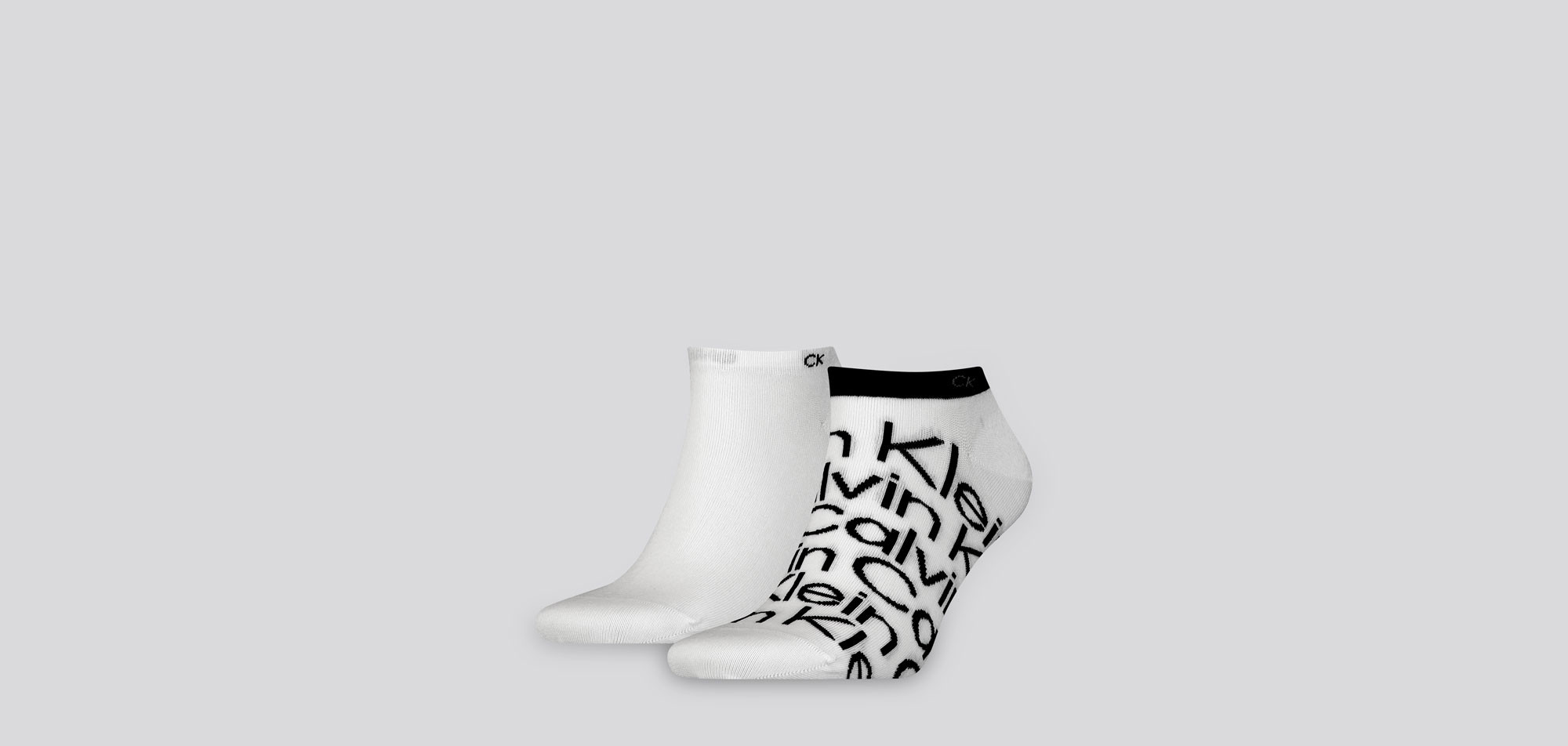 Calvin Klein All Over Print Sneaker Socks 2-Pack 714,