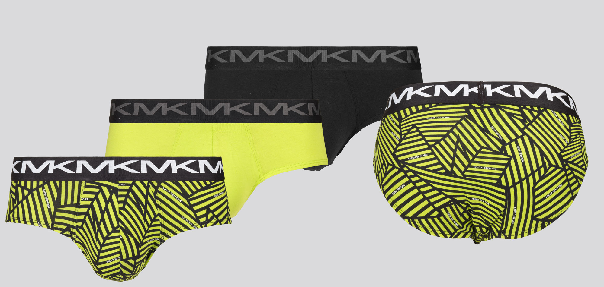 Michael Kors Lo Rise Brief 3-Pack 033 Neon Lime