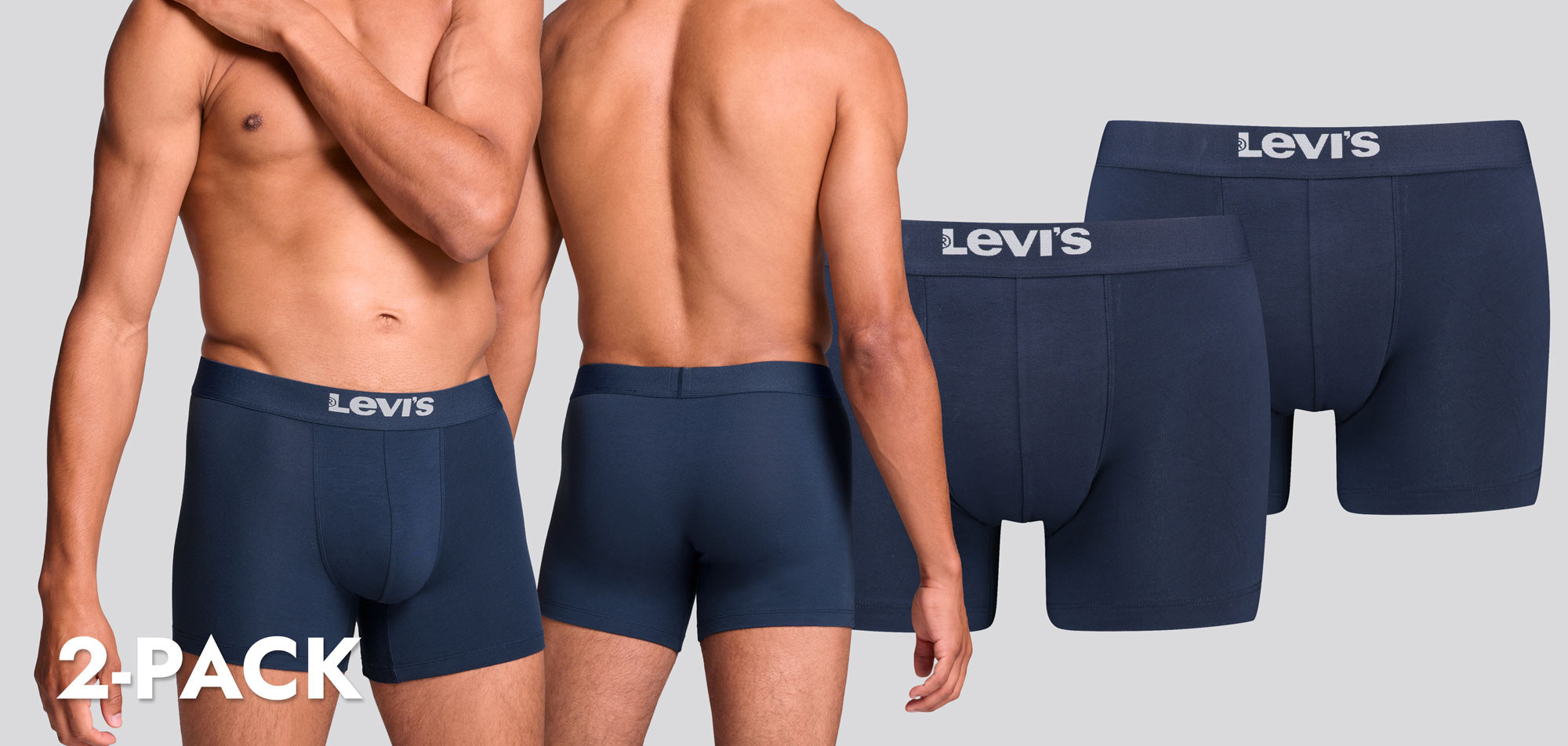 Levi_s Boxer Brief 2-Pack 842 Solid Basic,