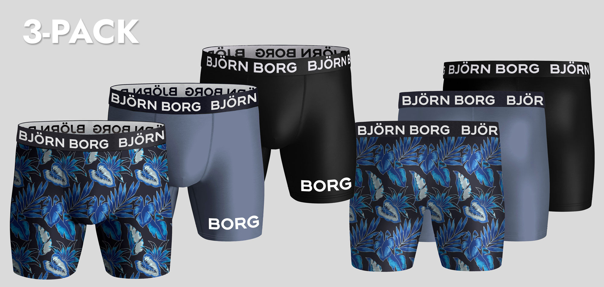 Bjorn Borg Boxershort 3-Pack 099 Performance MP002
