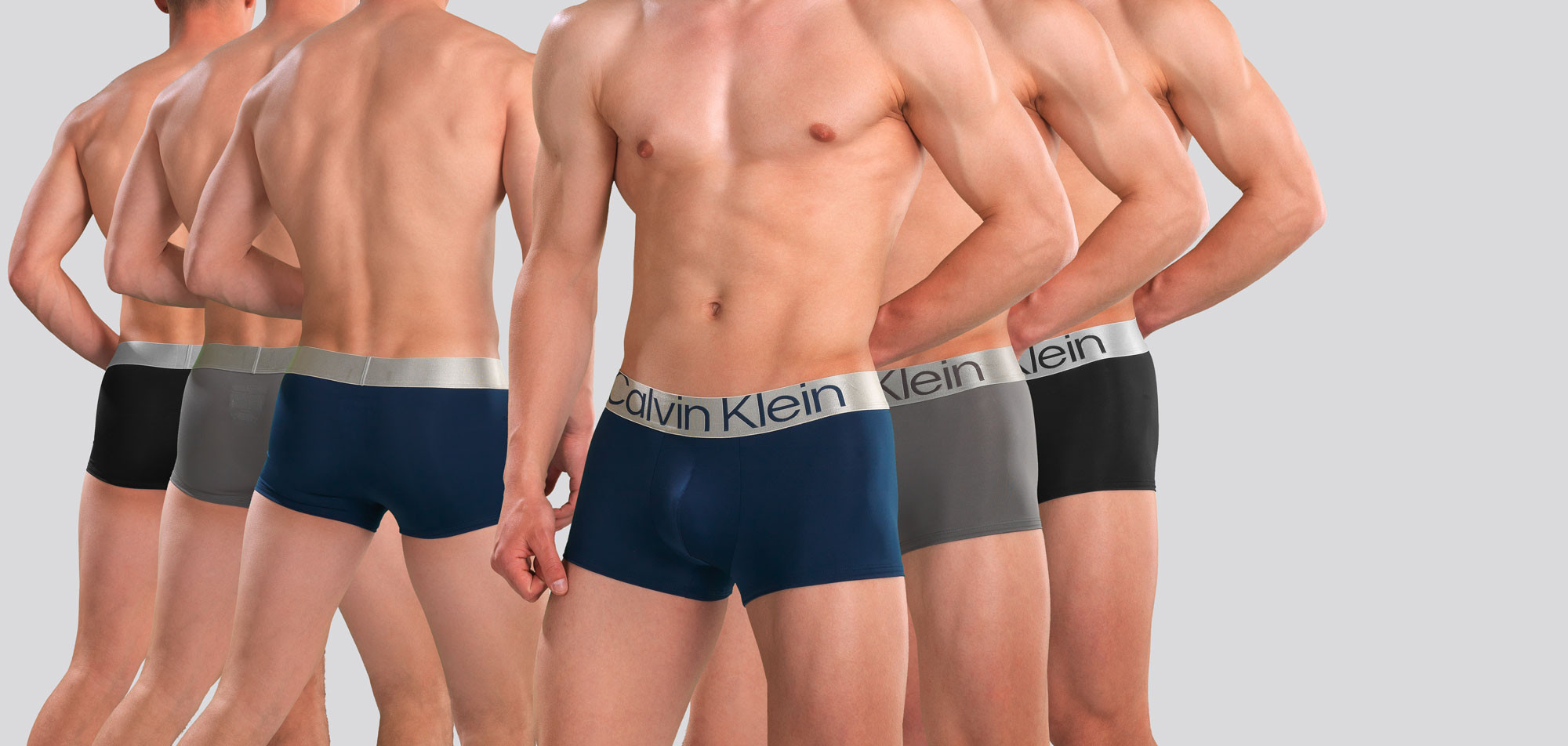 Calvin Klein Low Rise Trunk 3-Pack NB3074A Reconsidered Steel,
