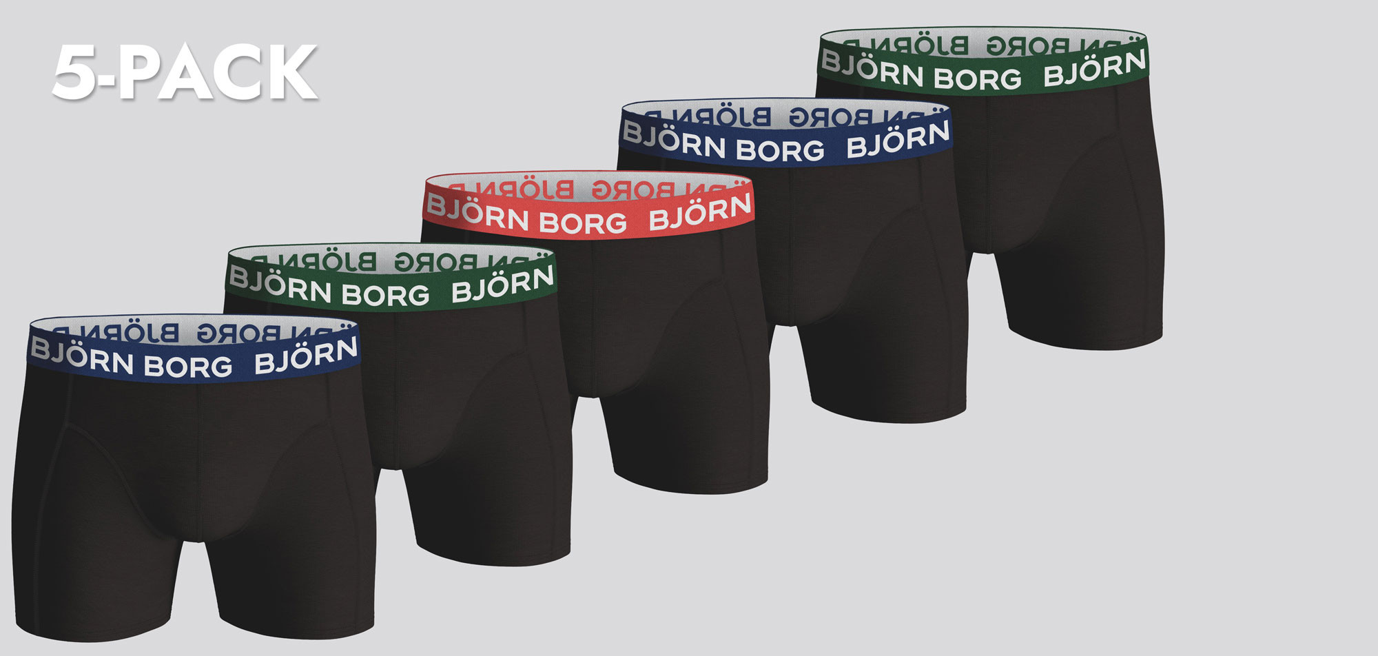 Bjorn Borg Boxershort 5-Pack 346 Cotton Stretch MP004,
