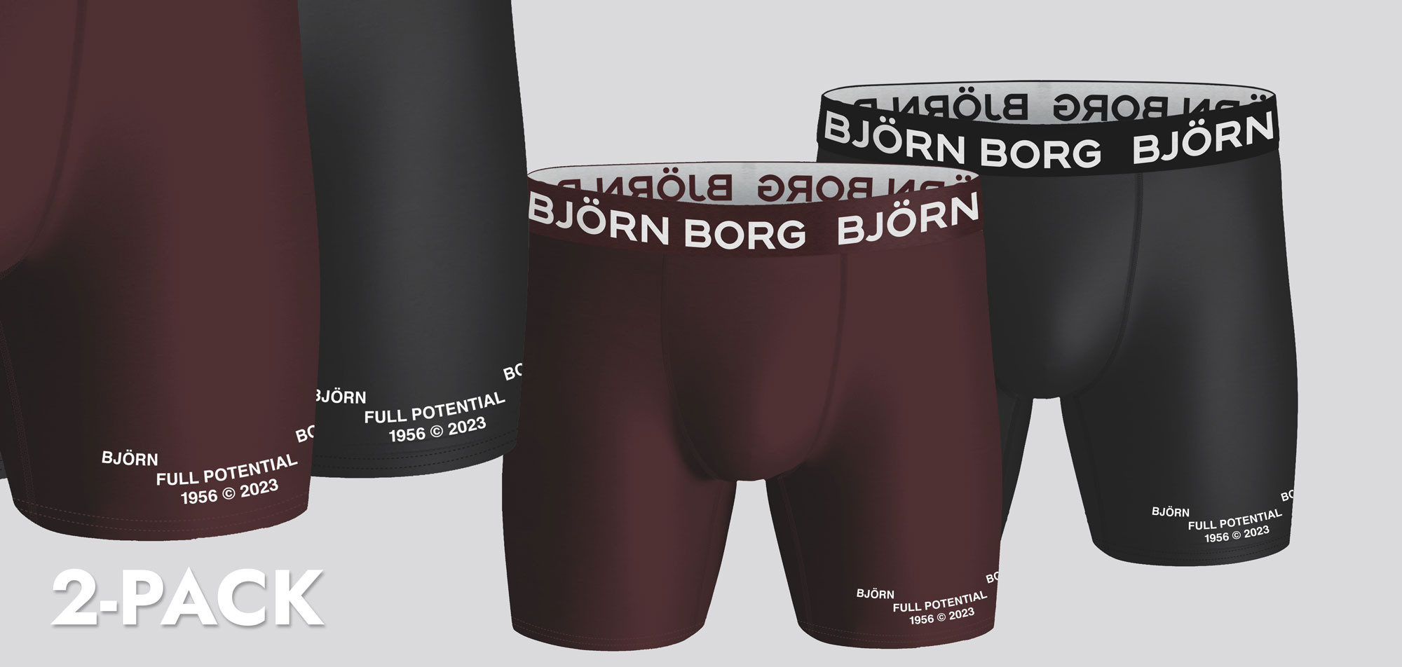 Bjorn Borg Boxershort 2-Pack 358 Performance MP003,