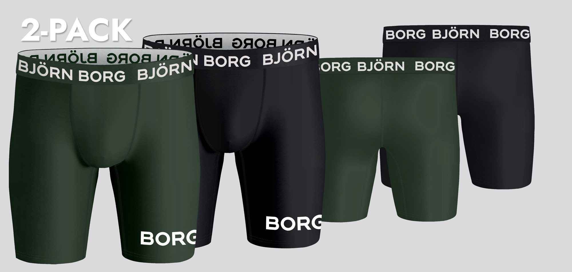 Bjorn Borg Long Leg Boxershort 2-Pack 653 Performance,