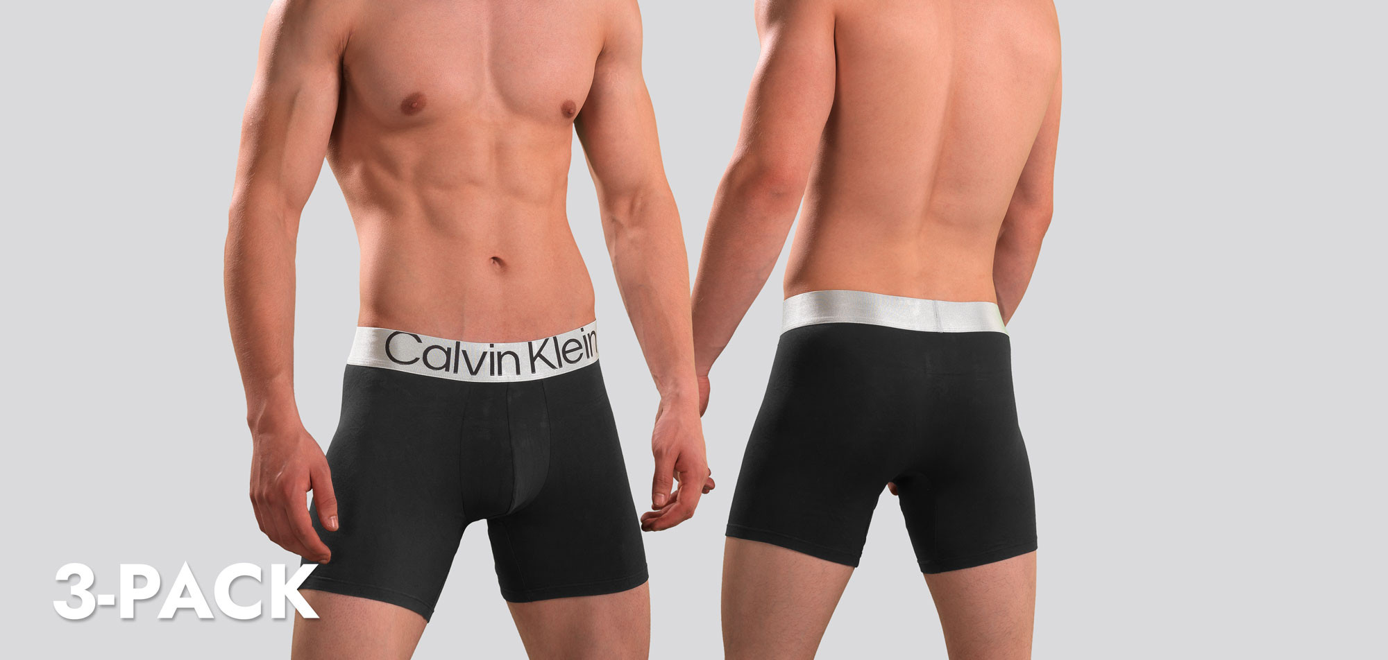 Calvin Klein Boxer Brief 3-Pack NB3131A Reconsidered Steel,