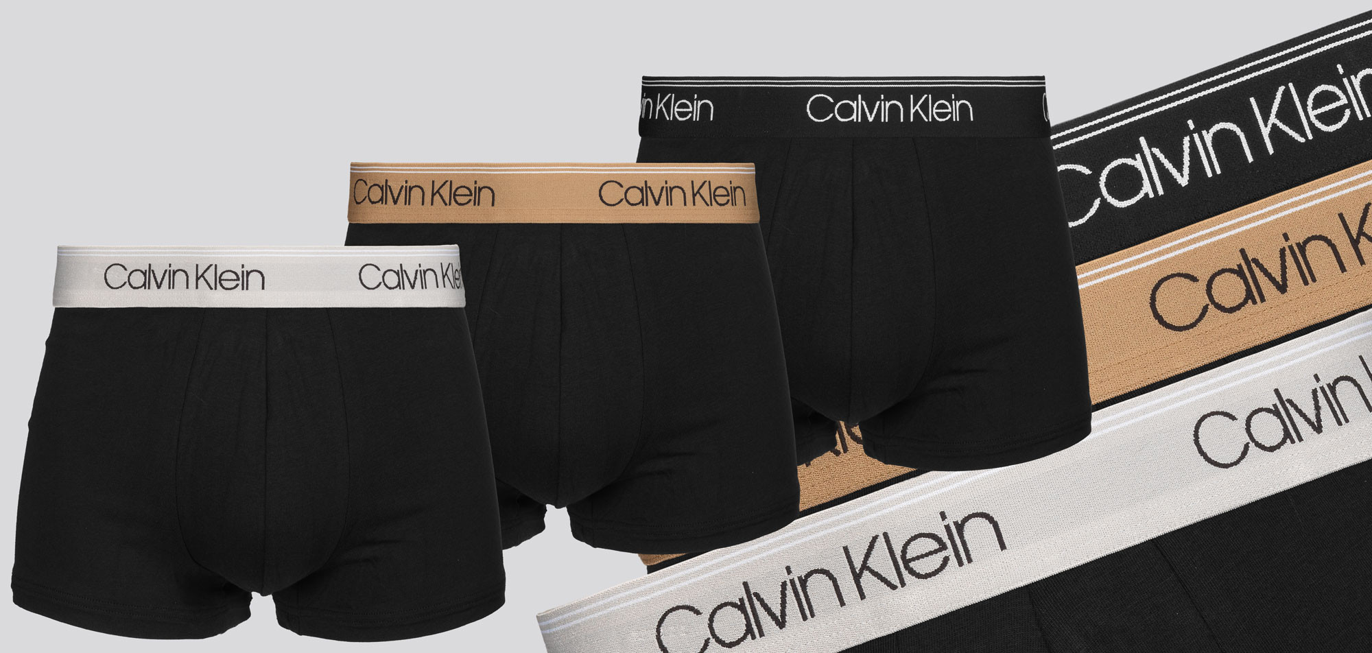 Calvin Klein Low Rise Trunk 3-Pack NB2569A Microfiber Stretch,