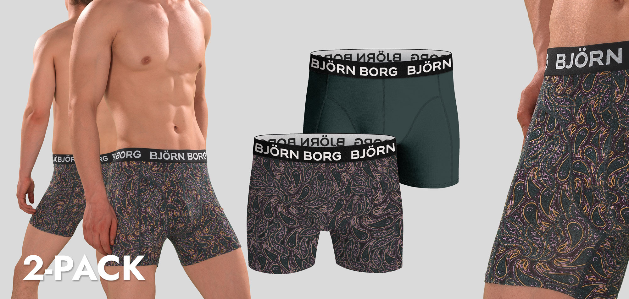 Bjorn Borg Boxershort 2-Pack 174 Bamboo,