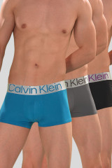 Calvin Klein Low Rise Trunk 3-Pack NB3074A Microfiber Reconsidered Steel,